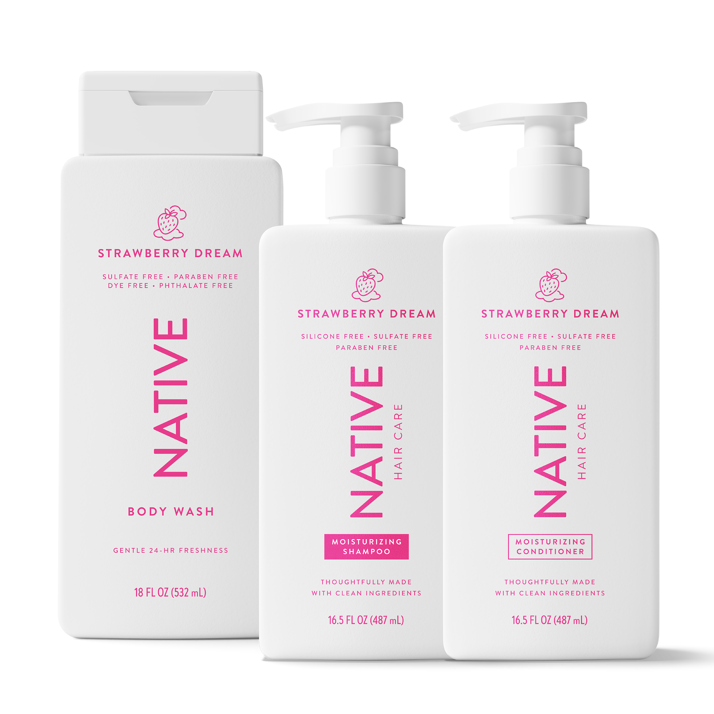 Native Shower Essentials Trio